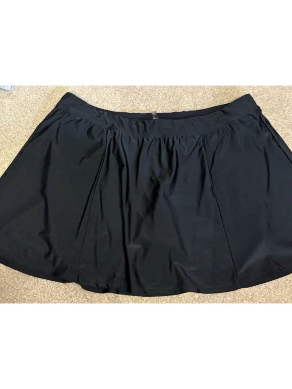 Torrid Plus Size 3 Black Swim Skirt Skort Pull-On